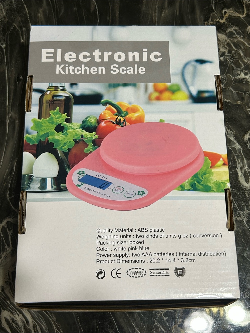 Pink Electronic Kitchen Scale